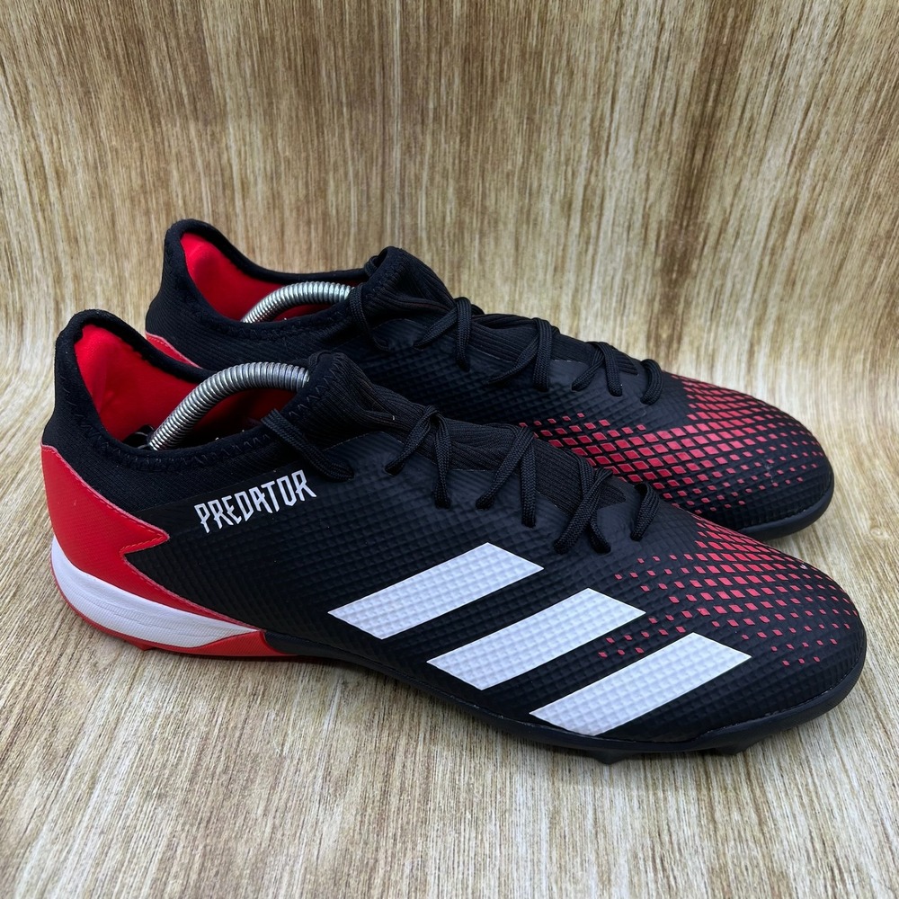 Adidas Predator 20.3 TF Soccer Cleats Men's 12 Black Red Demonscale Turf EF1996